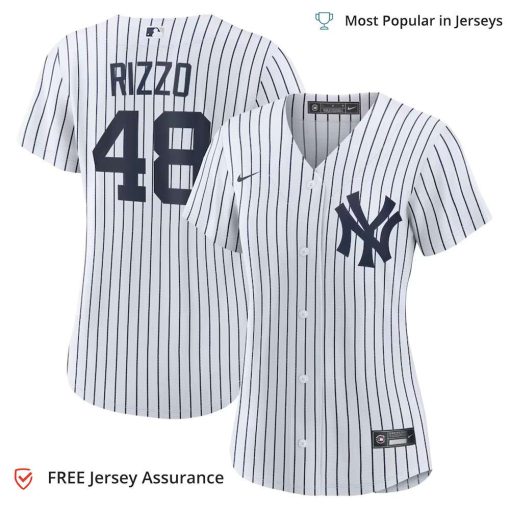 Women’s Rizzo Yankees Jersey, Nike White Home Official MLB Replica Jersey – Best MLB Jerseys