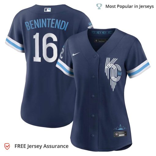 Women’s Kansas City Royals Andrew Benintendi Jersey, Nike Navy 2022 City Connect MLB Replica Jersey – Best MLB Jerseys