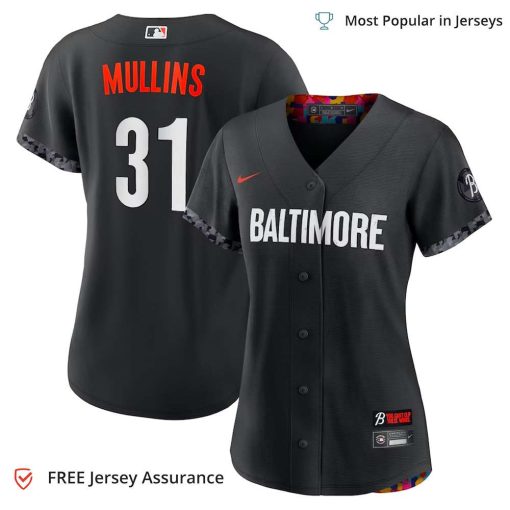 Women’s Baltimore Orioles Cedric Mullins Jersey, Nike Black 2023 City Connect MLB Replica Jersey – Best MLB Jerseys