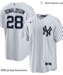 Men’s New York Yankees Josh Donaldson Jersey, Nike White/Navy Home MLB Replica Jersey – Best MLB Jerseys