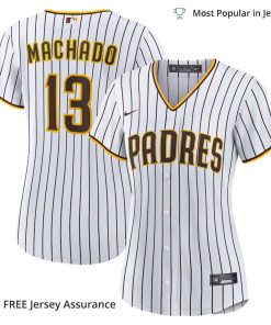 Women’s Machado Jersey Padres, Nike White/Brown Home MLB Replica Jersey – Best MLB Jerseys