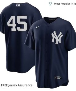 Men’s New York Yankees Gerrit Cole Jersey, Nike Navy Alternate MLB Replica Jersey – Best MLB Jerseys