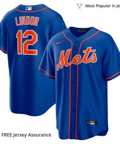 Men’s New York Mets Lindor Mets Jersey, Nike Royal Alternate MLB Replica Jersey – Best MLB Jerseys