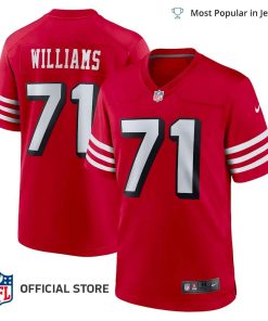 NFL Jersey Men’s San Francisco 49ers Trent Williams Jersey Scarlet Alternate Game Jersey