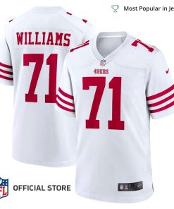 NFL Jersey Men’s San Francisco 49ers Trent Williams Jersey White Player Game Jersey