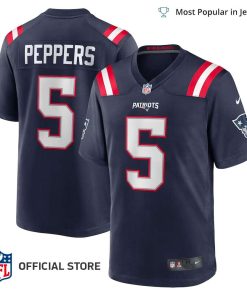NFL Jersey Men’s New England Patriots Jabrill Peppers Jersey, Nike Navy Game Player Jersey