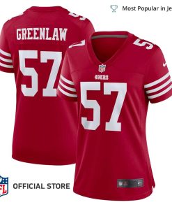 NFL Jersey Women’s San Francisco 49ers Dre Greenlaw Jersey, Nike Scarlet Home Game Player Jersey