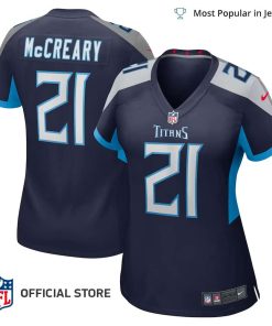 NFL Jersey Women's Tennessee Titans Roger Mccreary Jersey, Nike Navy Game Player Jersey