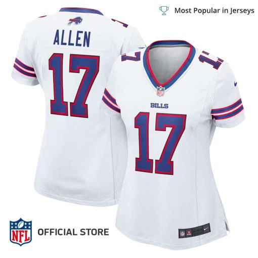 NFL Jersey Women’s Buffalo Bills Josh Allen Jersey, Nike White Game Player Jersey