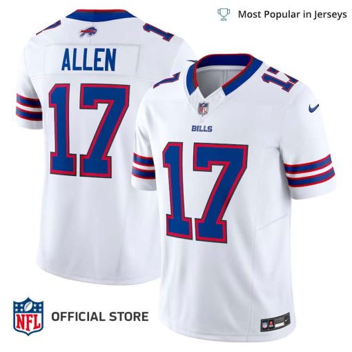 NFL Jersey Men’s Buffalo Bills Josh Allen Jersey, Nike White Vapor F.U.S.E. Limited Jersey
