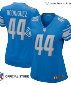 NFL Jersey Women’s Detroit Lions Malcolm Rodriguez Jersey Blue Player Game Jersey