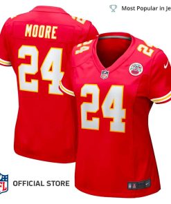 NFL Jersey Women’s Kansas City Chiefs Skyy Moore Jersey Red Game Player Jersey