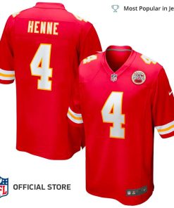 NFL Jersey Men’s Kansas City Chiefs Chad Henne Jersey, Nike Red Game Jersey