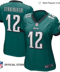 NFL Jersey Women’s Eagles Randall Cunningham Jersey, Nike Midnight Green Game Retired Player Jersey