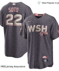 Men’s Washington Nationals Juan Soto City Connect Jersey, Nike Gray 2022 MLB Replica Jersey – Best MLB Jerseys