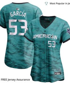 Women's American League Adolis Garcia Jersey, Nike Teal 2023 MLB All Star Jersey - Best MLB Jerseys