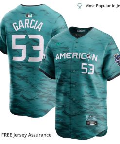 Men's American League Adolis Garcia Jersey, Nike Teal 2023 MLB All Star Jersey - Best MLB Jerseys