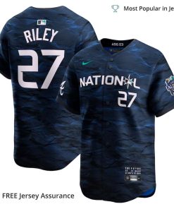 Men’s National League Austin Riley Jersey, Nike Royal 2023 MLB All Star Jersey – Best MLB Jerseys