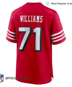 NFL Jersey Men’s San Francisco 49ers Trent Williams Jersey Scarlet Alternate Game Jersey