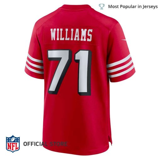 NFL Jersey Men’s San Francisco 49ers Trent Williams Jersey Scarlet Alternate Game Jersey