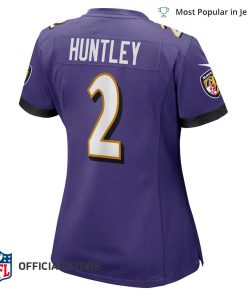 NFL Jersey Women's Baltimore Ravens Tyler Huntley Jersey, Nike Purple Game Jersey