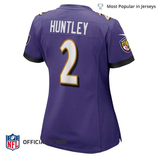 NFL Jersey Women’s Baltimore Ravens Tyler Huntley Jersey, Nike Purple Game Jersey