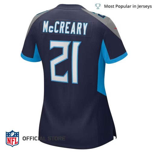 NFL Jersey Women’s Tennessee Titans Roger Mccreary Jersey, Nike Navy Game Player Jersey