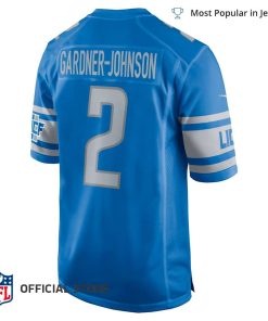 NFL Jersey Men's Detroit Lions CJ Gardner Johnson Jersey, Nike Blue Game Player Jersey