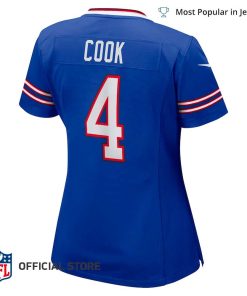 NFL Jersey Women's Buffalo Bills 4 James Cook Jersey, Nike Royal Game Player Jersey