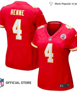 NFL Jersey Women’s Kansas City Chiefs Chad Henne Jersey, Nike Red Game Jersey