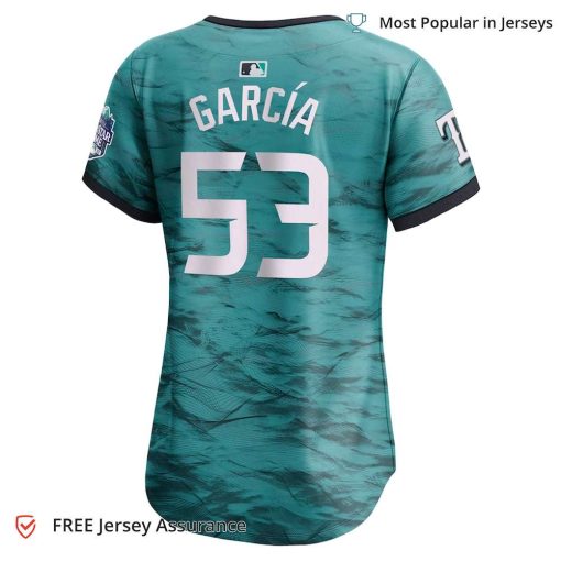 Women’s American League Adolis Garcia Jersey, Nike Teal 2023 MLB All Star Jersey – Best MLB Jerseys