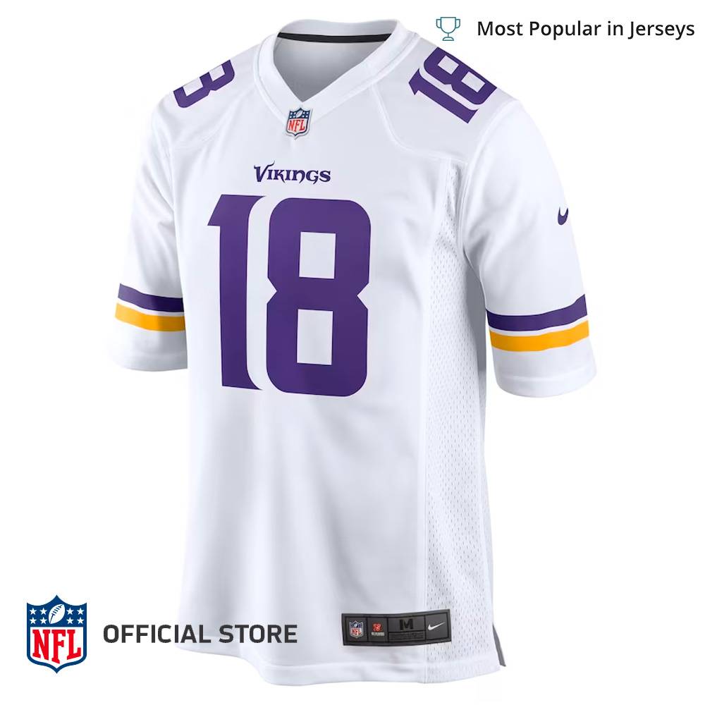NFL Jersey Men's Minnesota Vikings Justin Jefferson Color Rush Jersey, Nike  White Game Player Jersey - Gifts From The Heart At Prices You'll Love