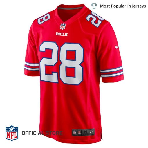 NFL Jersey Men’s Buffalo Bills James Cook Jersey, Nike Red Alternate Game Jersey