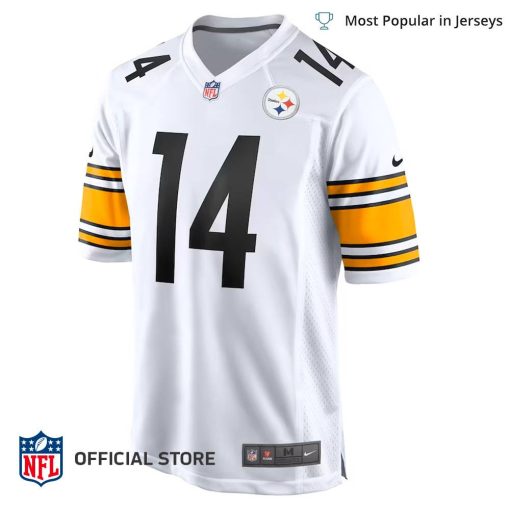 NFL Jersey Men’s Pittsburgh Steelers George Pickens Color Rush Jersey, Nike White Game Player Jersey