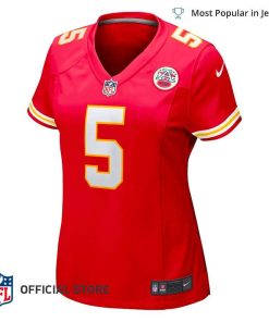 NFL Jersey Women's Kansas City Chiefs Tommy Townsend Jersey, Nike Red Game Jersey