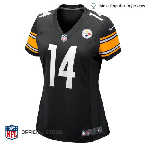 NFL Jersey Women’s Pittsburgh Steelers George Pickens Color Rush Jersey, Nike Black Game Player Jersey