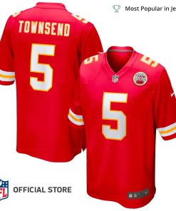 NFL Jersey Men's Kansas City Chiefs Tommy Townsend Jersey, Nike Red Game Jersey