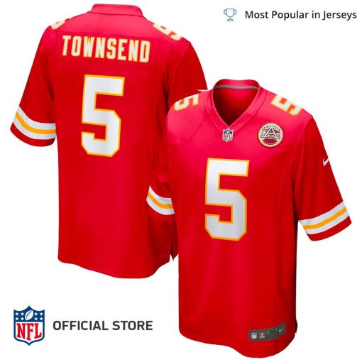 NFL Jersey Men’s Kansas City Chiefs Tommy Townsend Jersey, Nike Red Game Jersey