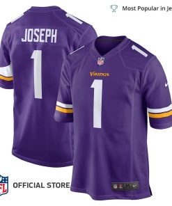 NFL Jersey Men’s Minnesota Vikings Greg Joseph Jersey, Nike Purple Game Jersey
