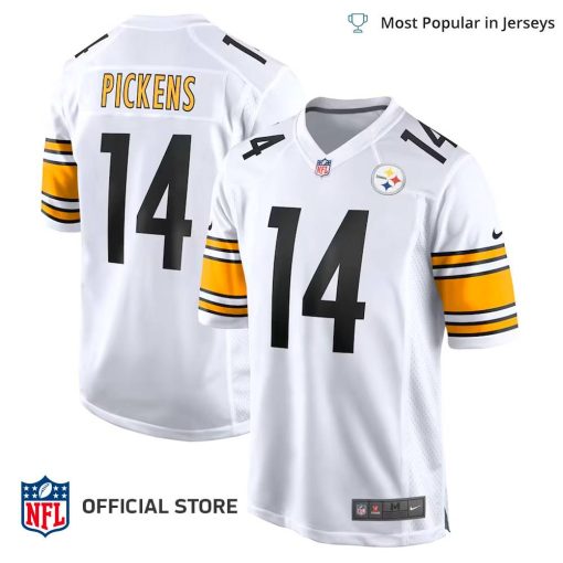 NFL Jersey Men’s Pittsburgh Steelers George Pickens Color Rush Jersey, Nike White Game Player Jersey