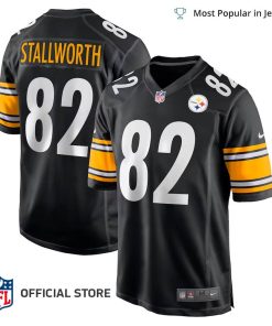 NFL Jersey Men’s Pittsburgh Steelers John Stallworth Jersey, Nike Black Retired Player Jersey