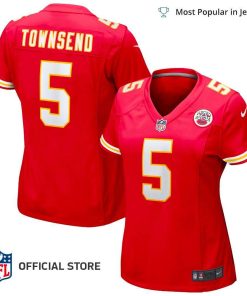 NFL Jersey Women's Kansas City Chiefs Tommy Townsend Jersey, Nike Red Game Jersey