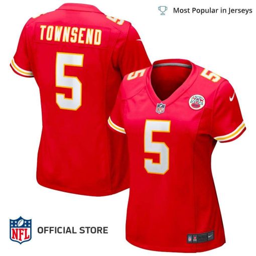 NFL Jersey Women’s Kansas City Chiefs Tommy Townsend Jersey, Nike Red Game Jersey