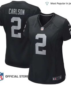 NFL Jersey Women’s Las Vegas Raiders Daniel Carlson Jersey, Nike Black Player Game Jersey