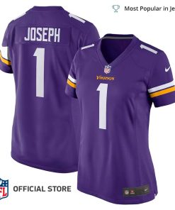 NFL Jersey Women’s Minnesota Vikings Greg Joseph Jersey, Nike Purple Game Jersey