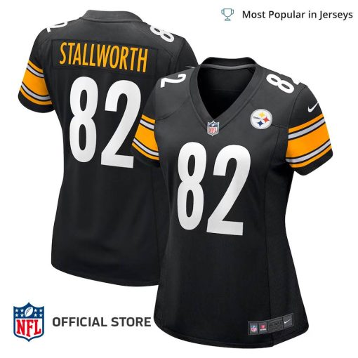 NFL Jersey Women’s Pittsburgh Steelers John Stallworth Jersey, Nike Black Retired Player Jersey