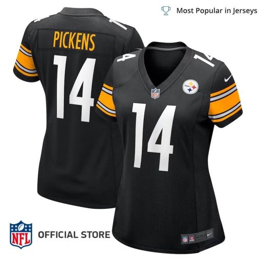 NFL Jersey Women’s Pittsburgh Steelers George Pickens Color Rush Jersey, Nike Black Game Player Jersey