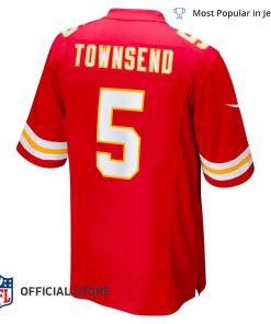 NFL Jersey Men's Kansas City Chiefs Tommy Townsend Jersey, Nike Red Game Jersey