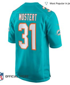 NFL Jersey Men's Miami Dolphins Raheem Mostert Jersey, Nike Aqua Game Jersey