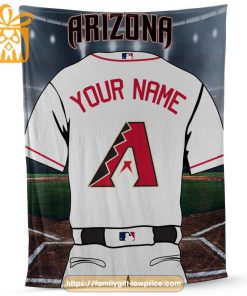 Arizona Diamondbacks Jersey MLB Personalized Jersey - Custom Name Baseball Blanket